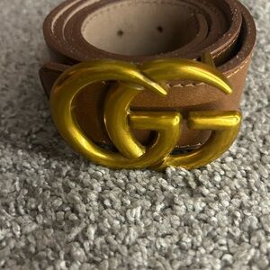 Gucci Tan Leather Belt
